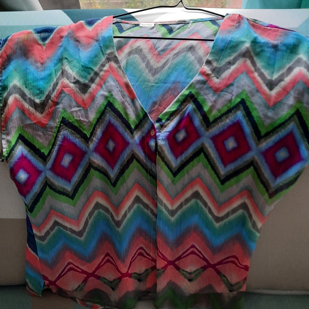 2/$15 Multicolor blouse
